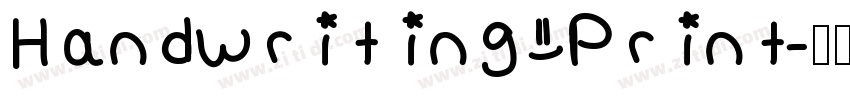 Handwriting Print字体转换